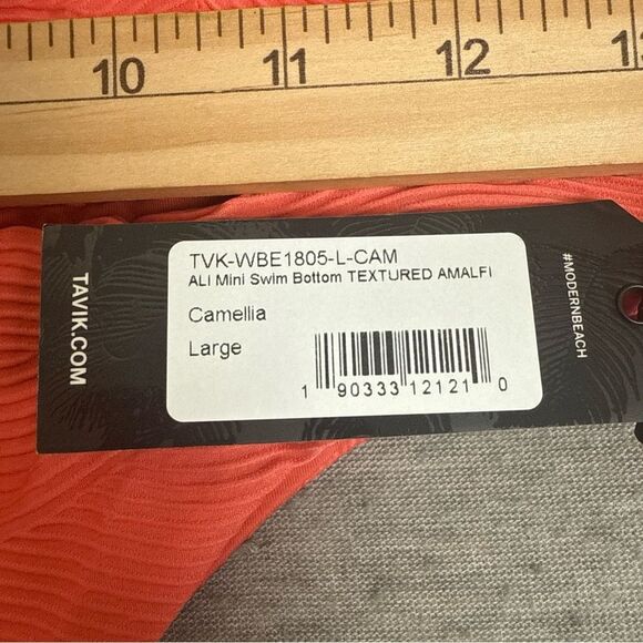 Tavik Jett Triangle Bikini Set Women's Large Camellia Nylon Stretch Swimwear - Picture 4 of 5